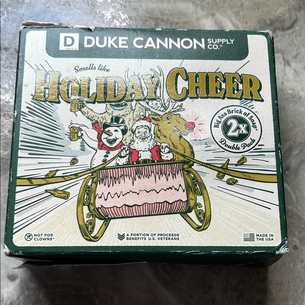 Duke Cannon Holiday Cheer Soap Set Made in USA 🇺🇸